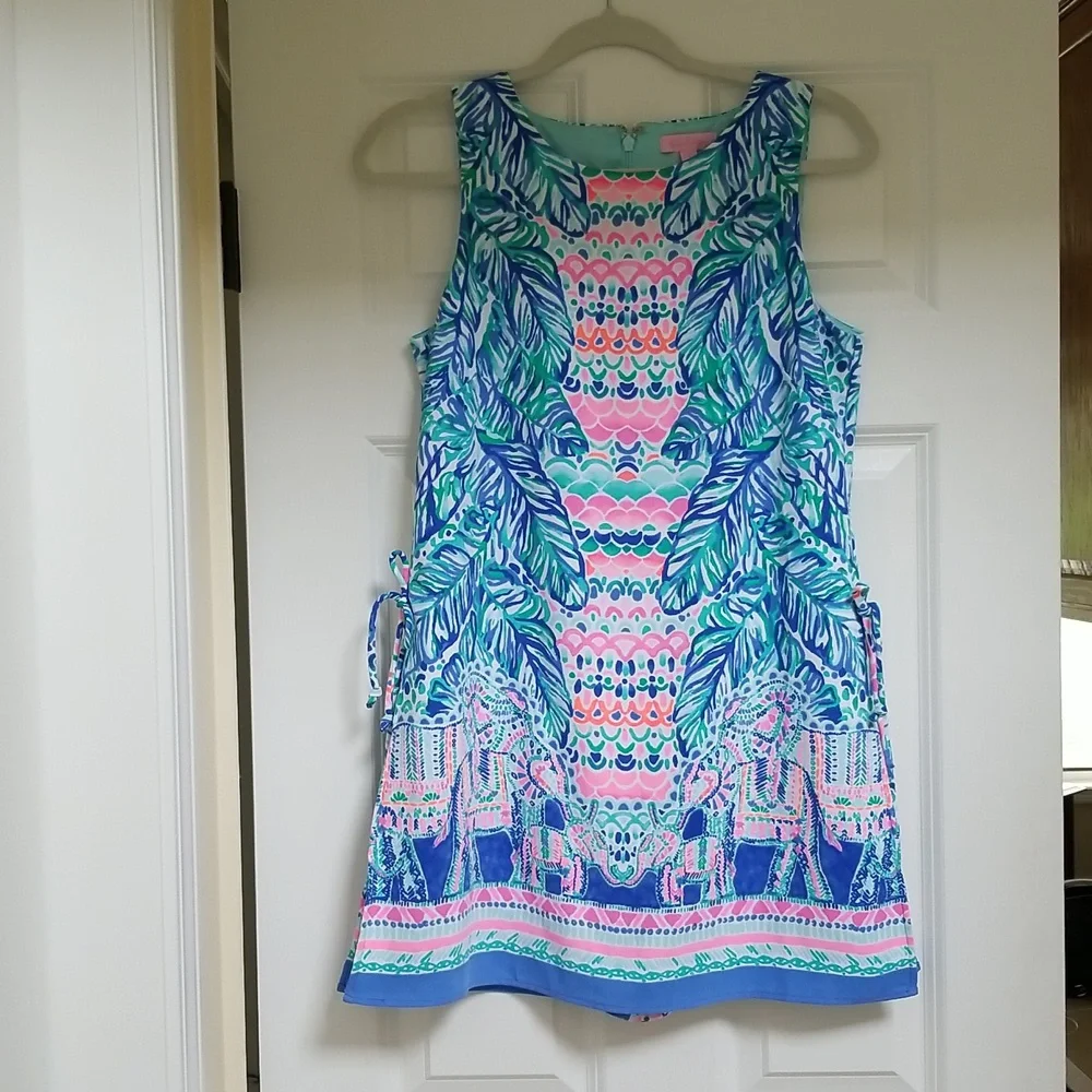 Lilly Pulitzer Donna Romper Feel The Beat Engineered,  Size 2 $178 - Picture 4 of 16